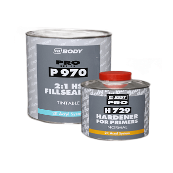 Грунт-наполнитель BODY 970 2K 1л + Отвердитель HB BODY H729 норм.0,5л